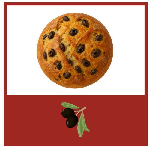 SOURDOUGH BREAD WITH OLIVES